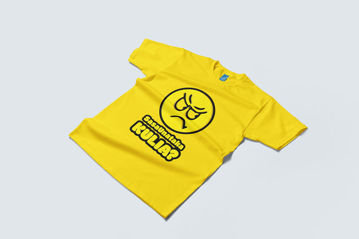 "Sasa Unataka Kulia" T-shirts (Yellow)