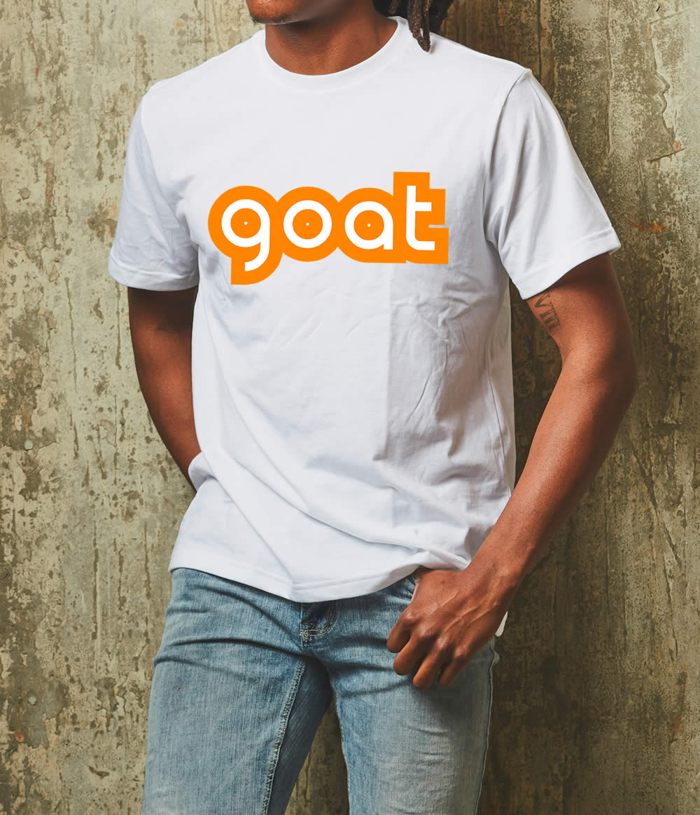 G.O.A.T (Orange) T-shirts